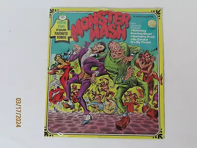 1970’s Peter Pan Records Monster Mash 4 Song 45 Great Condition • $10