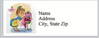 $2.95 • Buy Personalized Address Labels Sewing Seamstress Buy 3 Get 1 Free (p 806)