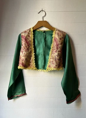 $55 • Buy Vintage Kids Halloween Costume Top - Circus Fortune Teller 70s Hippie Band