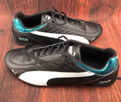 PUMA Mercedes-AMG Petronas Future Kart Cat Motorsport Shoes Size: 12 Black Blue • $55.35