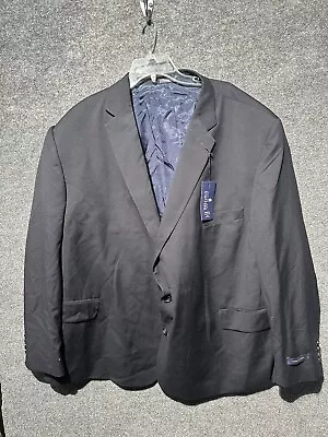 Stafford Mens Blazer Sport Coat Two Button Casual Jacket Size 56R Wool Suits • $67.99