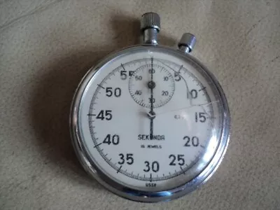 £15 • Buy Vintage SEKONDA 16 JEWELS USSR Mechanical Stopwatch NOT WORKING SPARE REPAIR