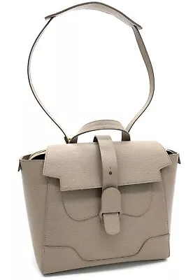 Senreve Maestra Beige Leather Shoulder Top Handle Bag Women • $287.67