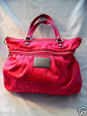 $128.81 • Buy Coach Poppy Storypatch Pink Glam Tote 15301 ***Limited Edition***