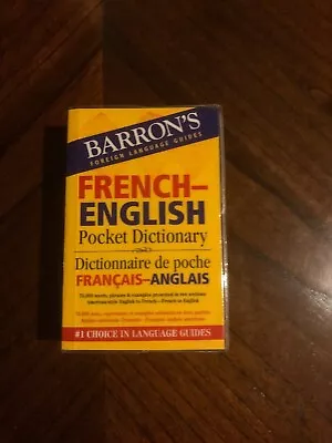 French-English Pocket Dictionary: Dictionnaire De Poche Francais-Anglais NEW • $8.50