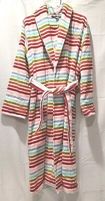 Victoria Secret Bathrobe For Women M/L Striped Multi Colors Made In Turkey • $25