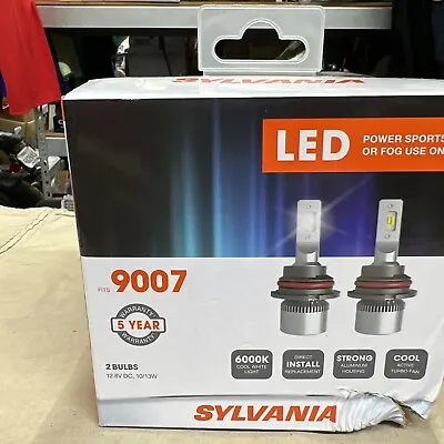 SYLVANIA 9007 LED POWER SPORTS/Fog Bright White LED Light Headlight 2 Bulbs • $59.99