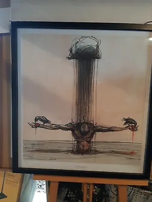 Derek Hess Print Signed Art Isolated 240/300 Framed 23.5 X 25 • $190