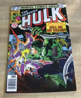 $3.99 • Buy Marvel Hulk 236 Comic Book Machine Man