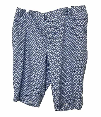 Talbots Woman Shorts Size 24W Anchors Cruise Sailing Blue 13  Inseam Pockets • £14.48