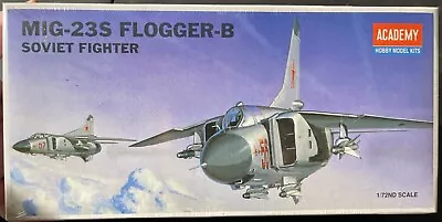 Academy MIG-23S Flogger-B Soviet Fighter 1621 1/72 FS NEW Model Kit  • $19.88