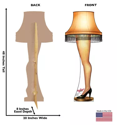 Cardboard Leg Lamp  - LIFE SIZE STANDUP/CUTOUT - UNUSED CUSTOMER RETURN 1531 • $37.95