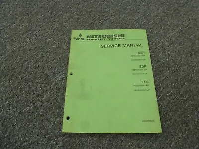 Mitsubishi ESR24 ESR36 Narrow Aisle Forklift Lift Truck Service Repair Manual • $209.30