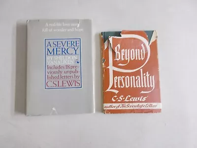 2 C S Lewis Hc W/dj Nonfiction Severe Mercy Sheldon Vanauken Beyond Personality • $9.99