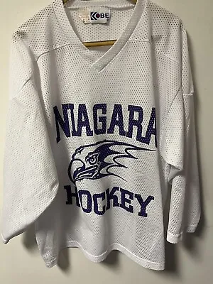 Kobe Niagara University Purple Eagles Hockey Jersey Men's ZL *READ • $29.99