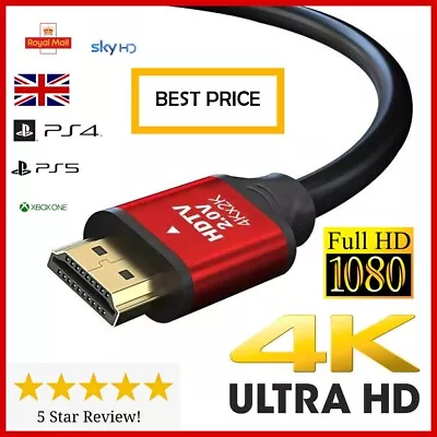 £2.69 • Buy Premium 4k Hdmi Cable 2.0 High Speed Gold Plated Lead 2160p 3d Hdtv Uhd Ultra Hd