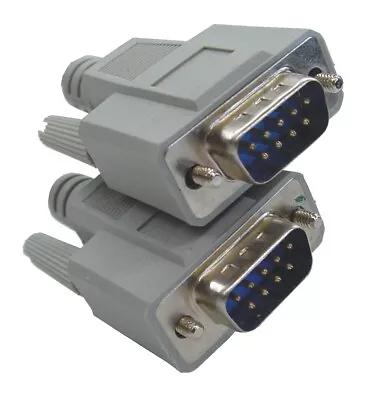 Long Length Serial Lead Cable 9-pin DB9 Male To Male Connectors Straight-wired • £22.90