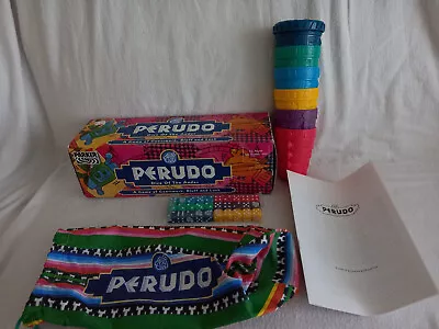 Perudo Liar Dice Game By Parker 1994 - 3D Cups.  Complete - Unused - Dice Sealed • £24.99