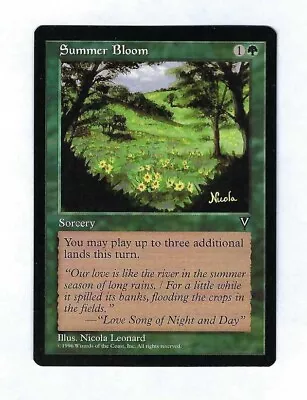 Summer Bloom - Vision - Magic The Gathering NM/M (Never Played) • $1.60