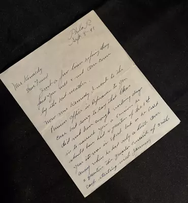 Vintage Handwritten Letter 1947 Philadelphia PA Robinson St Correspondence • $13.29