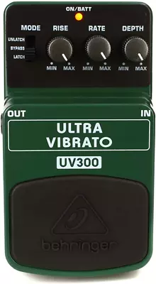 Behringer ULTRA VIBRATO UV300 Classic Vibrato Instrument Effects Pedal Green • $39.13