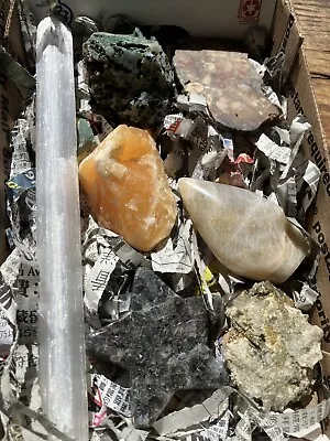 Rock Mineral Crystal Polished Stone & More Estate Collection Lot • $39.95