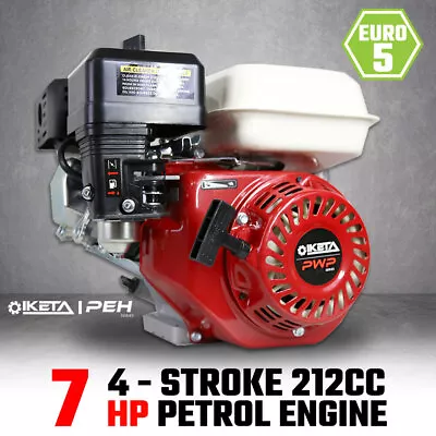 7HP OHV Petrol Engine Stationary Motor Horizontal Shaft 6.5 7.5hp Replacement • $209