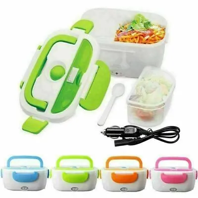 12V Portable Electric Heating Lunch Box Food Warmer Bento Heater Food Container • £15.38