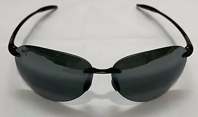 Maui Jim MJ Sport Sugar Beach MJ-421-02 62-12-127 Black Rimless Sunglasses Japan • $160