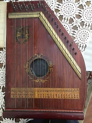 ANTIQUE HAWAIIAN MANDOLIN HARP BY A.R. YENDRICK & CO  Good & MUSIC SHEETS • $125