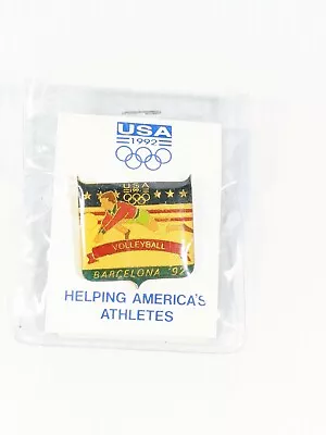 Vintage 1992 USA Volleyball Olympics Barcelona Lapel Pin  • $10.49