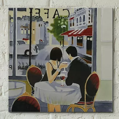 Ceramic Picture Tile  AFTER HOURS  By Brent Heighton Wall Art 8  X 8  • £27.95