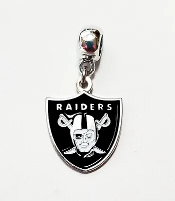 Las Vegas Raiders Football Charm Slider And Pendant Necklace Bracelet Jewelry • $6.98