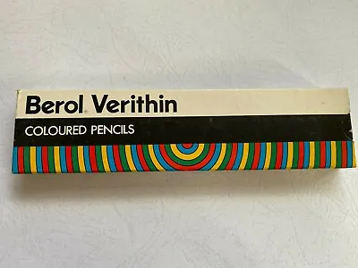 £9.95 • Buy Berol Verithin - Coloured Pencils Boxes Of 12