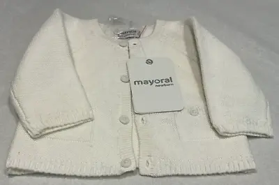 Nwt Mayoral White Baby Boys Sweater Button Up • $25