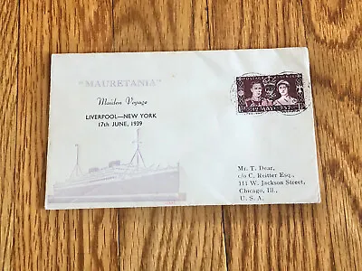 RMS Mauretania Maiden Voyage Cover / Cunard White Star • $9.99