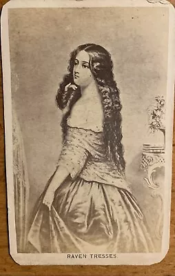 Raven Tresses CDV Photo Filler Laura Reed Norfolk Virginia • $4