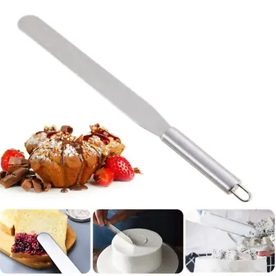 34cm Palette Knife Cake Icing Spreader Smoothing Decorating Spatula Steel Handle • £3.90