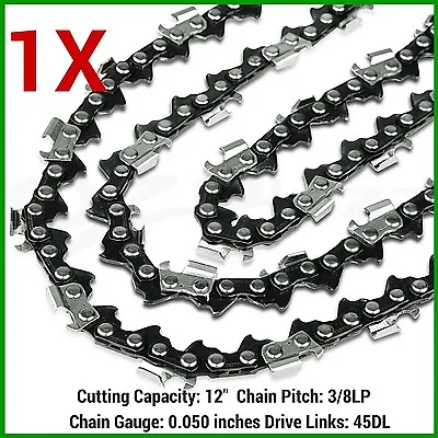 1X 12  CHAINSAW CHAIN For Petrol Chainsaw OZITO OZPCS305A • $19.99