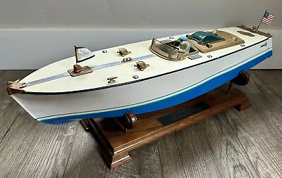 Antique 1923 CalWis Orkin Craft 27” Speedster Wind Up Clockwork Toy Speed Boat • $2100