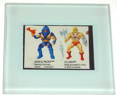 Motu 4  Glass Custom Coaster Masters Of The Universe Man-e-faces & He-man Figure • $19.97