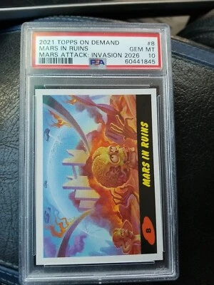 £81.71 • Buy PSA 10 2021 Topps Mars Attacks Invasion 2026 Mars Ruins #15 ELON MUSK THEME 12
