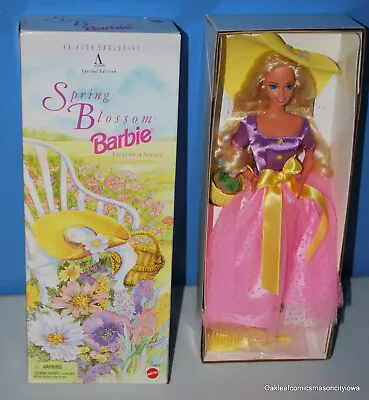 Spring Blossom Barbie Doll Avon Special Edition 1995 Mattel Nice Box • $9.80