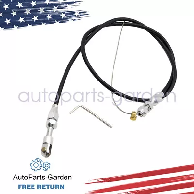 36  Stainless Steel Braided Throttle Cable Fit LS1 Chevy 4.8 5.3 5.7 6.0 Engine • $26.29