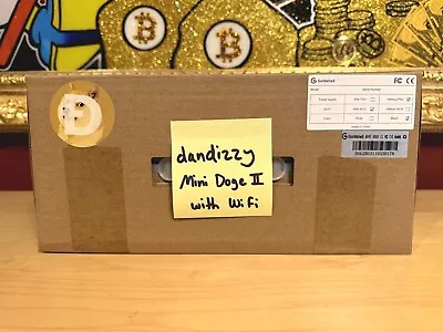 QTY NEW GOLDSHELL MINI DOGE II BOX MINER 420M W/WiFi LTC Dogecoin (no PSU) USA • $475