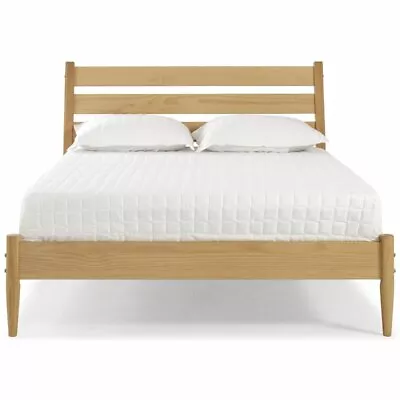 Camaflexi Mid-Century Solid Wood Queen Platform Bed In Scandinavian Oak • $350.63