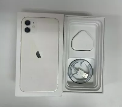 Used Empty Box For Apple IPhone 11 White 64Gb + Accessories • £16.99