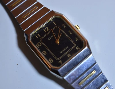 £49.60 • Buy Vintage Seiko Quartz Watch ST.Steel Back 5Y39-7010 Japan J (Working)