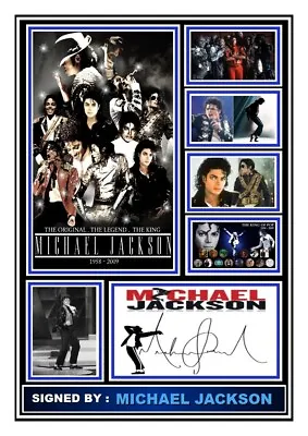 157) Michael Jackson Signed Photograph Reprint Great Gift ********************** • £8.40