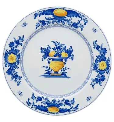 Vista Alegre Viana Dinner Plate In White Blue And Yellow • $21.99